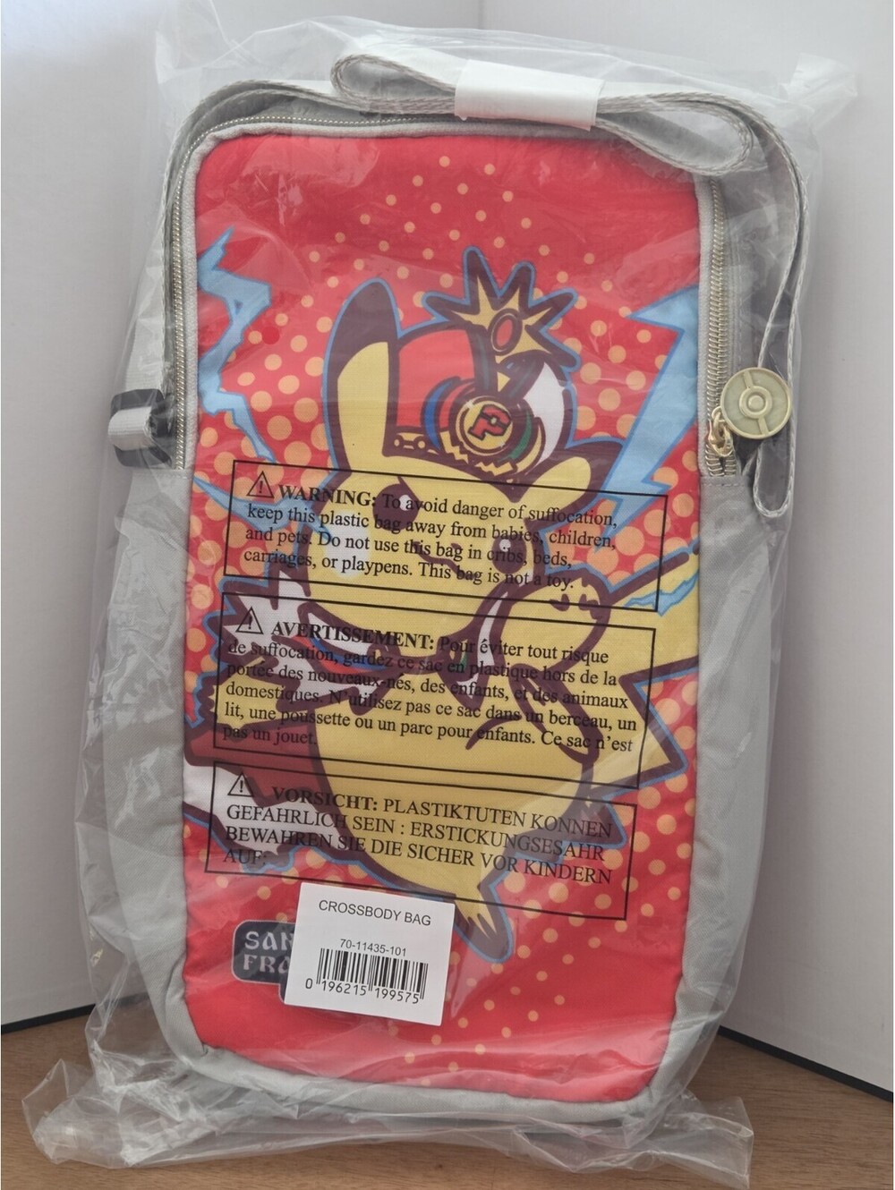 Pokémon World Championships 2026 San Francisco Pikachu Sling Crossbody Bag NWT